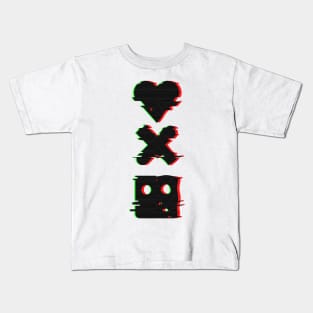 L D R - glitch Kids T-Shirt